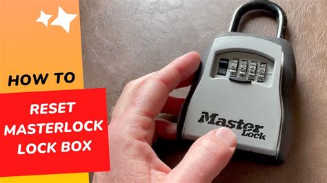 how to reset a master lock 3 digit